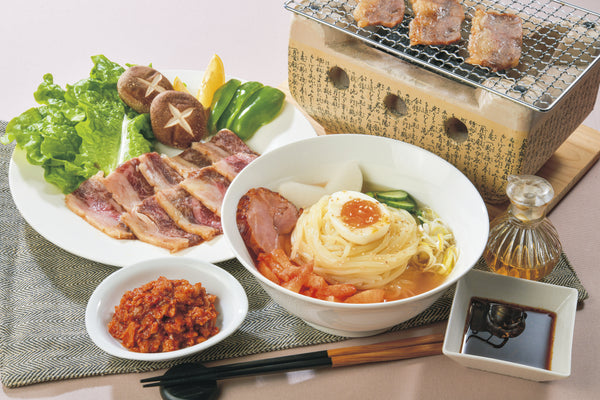 やまなか家 特選国産牛カルビ・冷麺セット チャンジャ付【27450】冷凍